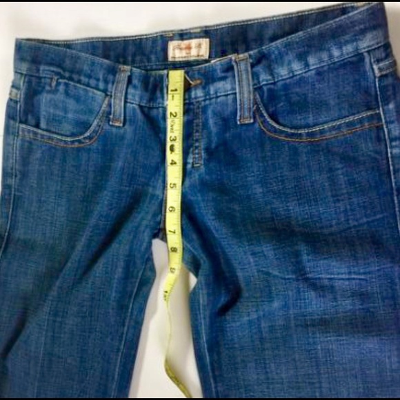 FRANKIE B HIPSTER FLARE JEANS BLING LOGO POCKETS🔥 - Picture 5 of 8